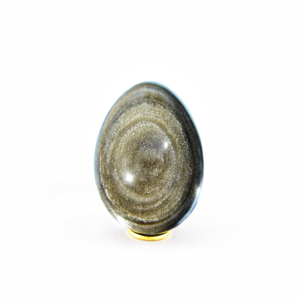 Silver Sheen Obsidian Yoni Egg