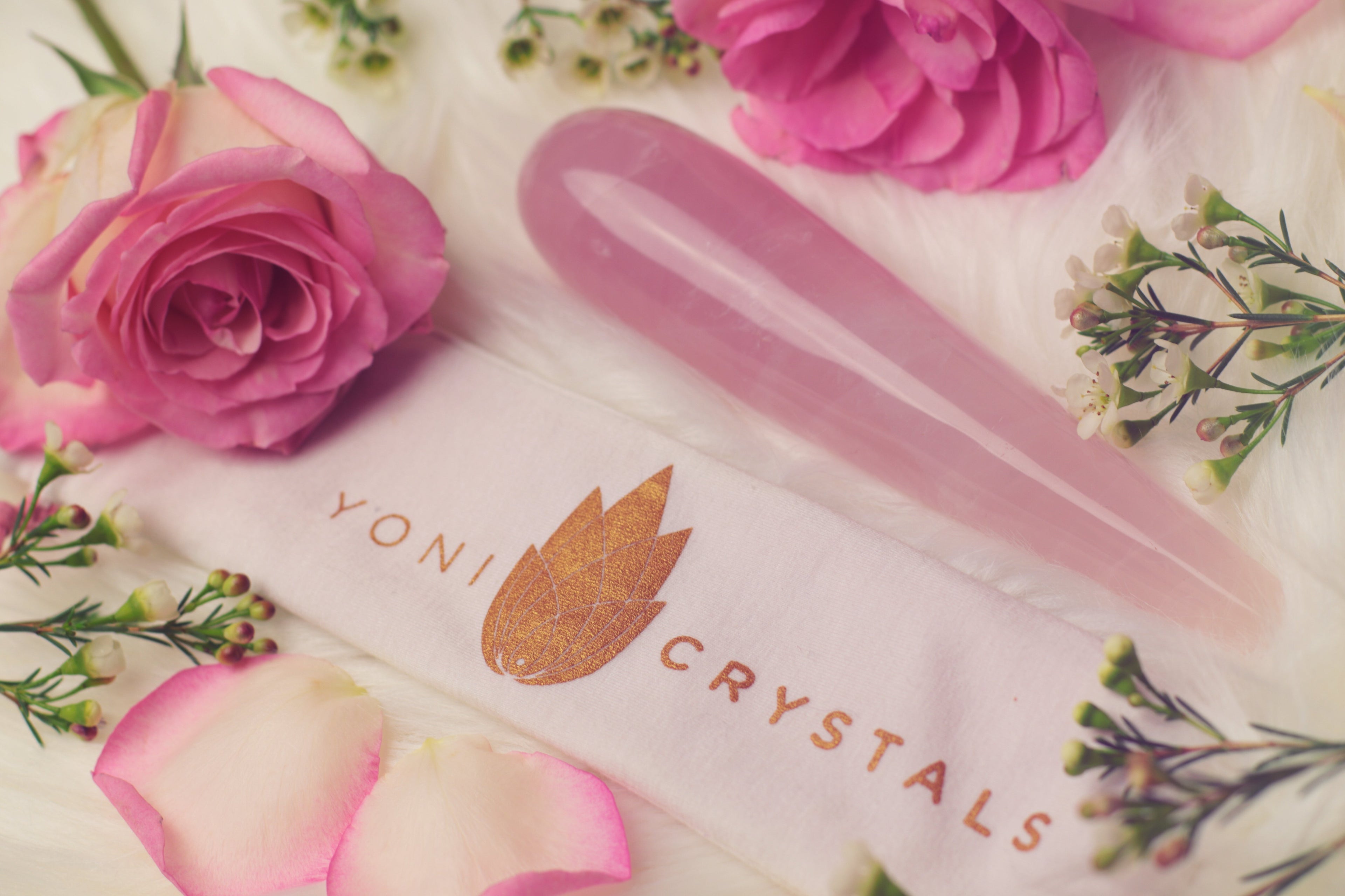 Star Rose Quartz Yoni Wand